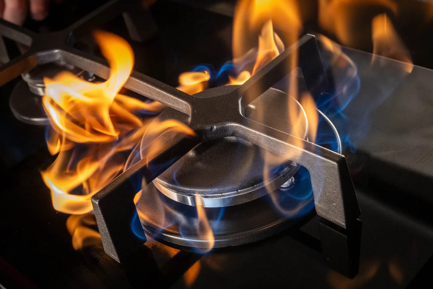 Gas cooktop burner alight after installation